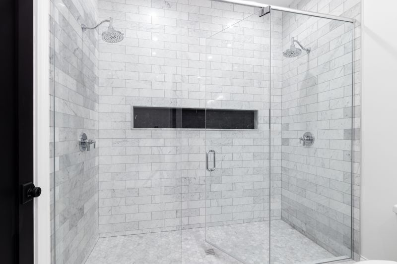 Glass Shower with Sliding Door